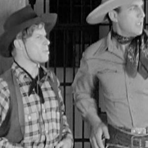 Jimmie Dodd and Tom Tyler in Shadows on the Sage 1942