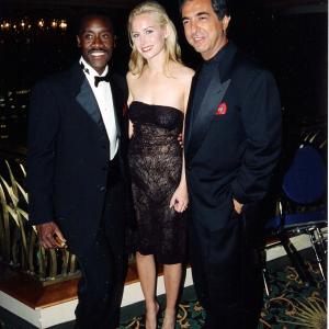 Don Cheadle, Megan Dodds, and Joe Mantegna at the Las Vegas Premier of HBO's The Rat Pack