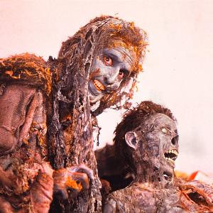 John Dods created the Bog Woman left and her victim for the Monsters TV Series episode Museum Hearts in 1991