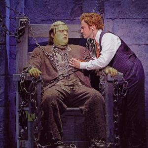 Prosthetic Design by John Dods for Mel Brooks Young Frankenstein The Musical Actors Shuler Hensley as the Monster and Roger Bart as Dr Frankenstein
