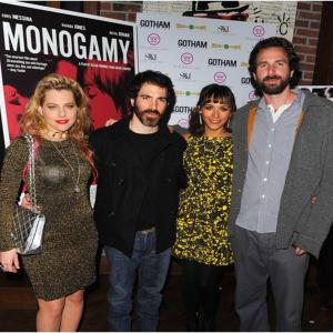 Meital Dohan Chris Messina Rashida Jones and Dana Adam Shapiro at Monogamy New York Screening