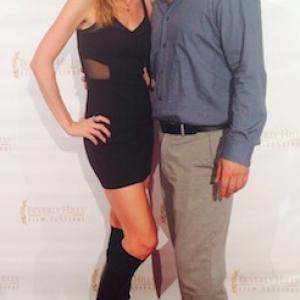 Lead Actress Cindy Dolenc from film DISSONANCE with President of Beverly Hills Film Fest 2015 Anthony Severini