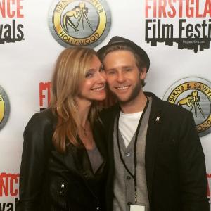 Director Bryan Fox and Actress Cindy Dolenc of DISSONANCE at the First Glance Film Fest 2015