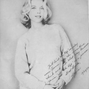 Regina Dombek 1959 photo autographed to Jeanne Rejaunieractress