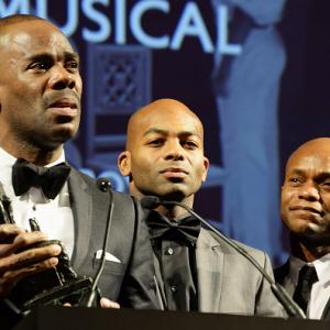 Accepting the London Evening Standard Award for the West End production of The Scottsboro Boys