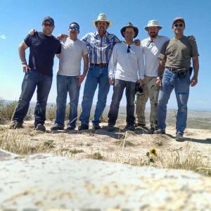 With Ilan Arboleda William Rodriguez Phil Straub Peter Bolte and Carl Prinzi in the Badlands of South Dakota for Thank You for Your Service 2013