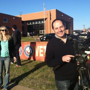 With CoProducer Kate Lacey shooting Thank You for Your Service in Dallas Texas 2013