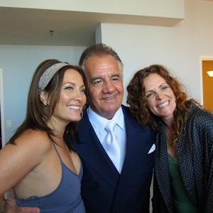 on the set of THE BUG IN MY EAR with Tony Sirico  Maria Cina