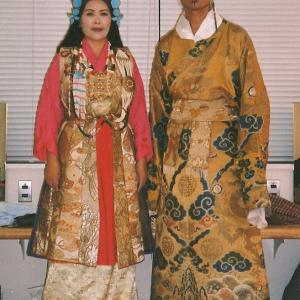 Tsering Dorjee bawa, as King Dremey Kunden in Tibetan Opera show at Tokyo.