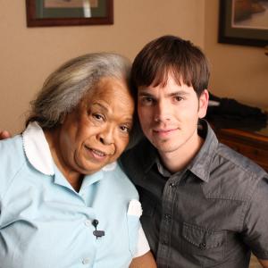 Bradley Dorsey  Della Reese on the set of Meant to Be