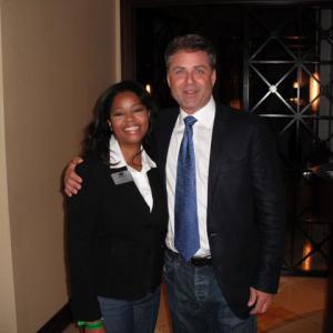 Anthonia Kitchen with Mark L. Walberg, Host of the Antiques Roadshow during filming tour.