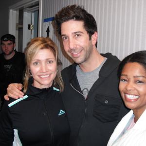 David Schwimmer director of Trust with actresses Jennifer Kincer and Anthonia Kitchen