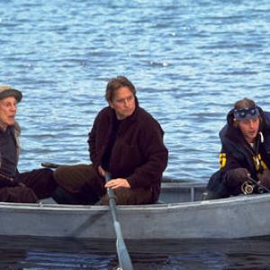 Still of Kirk Douglas, Michael Douglas and Cameron Douglas in It Runs in the Family (2003)