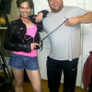 shooting Girlfriends the movie with John Downey III as Windsor and director Michael McQueen