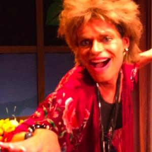 actor John Downey III as Blanche Devereaux in THE GOLDEN LIKE GIRLS at the San Pedro Theatre Club at the closing performance of the show on 022314