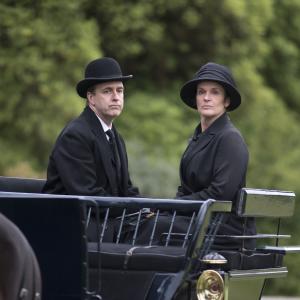Still of Kevin Doyle and Siobhan Finneran in Downton Abbey (2010)