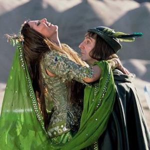 Liliana Komorowska as Sheherazade and Martin Drainville as Prince Ludovic in the Denise Filiatrault film ALICES ODYSSEY