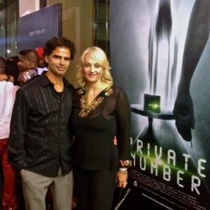 At the premiere screening of Private Number with Julien Roussel