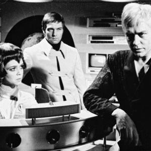 Still of Ed Bishop and Gabrielle Drake in UFO 1970