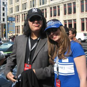 Gene Simmons of KISS with Ellen Dubin at the Rally for Kids with Cancer supporting Toronto Sick Kids Hospital 2011