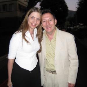 Ellen Dubin and Michael Emerson at the Disney/ABC Upfronts in Los Angeles