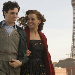 Still of Anne-Marie Duff and Aaron Taylor-Johnson in Nowhere Boy (2009)