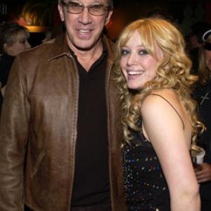 Tim Allen and Hilary Duff at event of The Lizzie McGuire Movie 2003