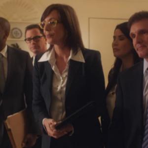 WILLIAM DUFFY w/Allison Janney, Josh Malina, Dule Hill and Melissa Fitzgerald in Funny or Die's West Wing spoof for Every Body Walk campaign.