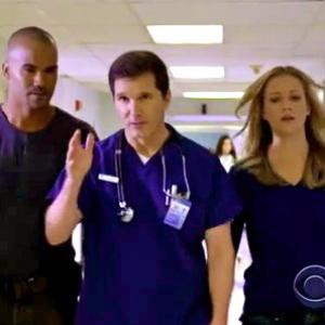 WILLIAM DUFFY as Dr. Larson on CRIMINAL MINDS w/ Shemar Moore and A.J. Cook