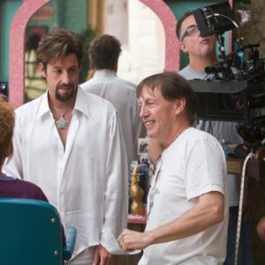 Still of Adam Sandler and Dennis Dugan in You Dont Mess with the Zohan 2008