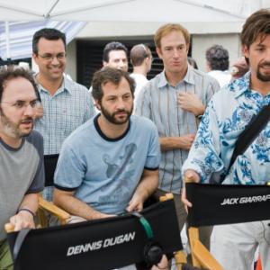 Still of Adam Sandler Judd Apatow and Dennis Dugan in You Dont Mess with the Zohan 2008