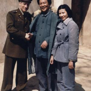 As General George C. Marshall with Mao Zedong and his wife in Yan'an (mainland China) for the 30 episodes mini-series 'War Of China's Fate'
