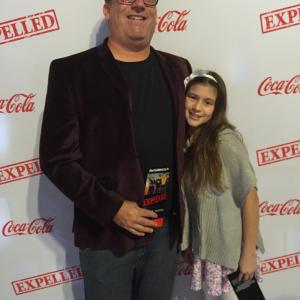 Don Dunn with Katie Ann Dunn at the premier of Expelled 2014