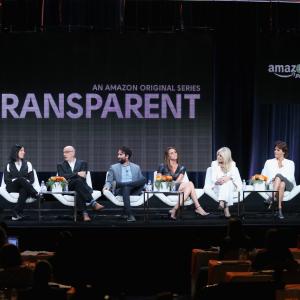 Jeffrey Tambor, Jay Duplass, Amy Landecker, Judith Light, Jill Soloway, Andrea Sperling, Bradley Whitford and Alexandra Billings at event of Transparent (2014)