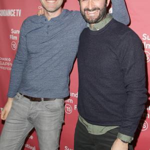 Jay Duplass and Mark Duplass at event of The Overnight 2015