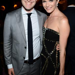 Mark Duplass and Katie Aselton at event of The 64th Primetime Emmy Awards 2012