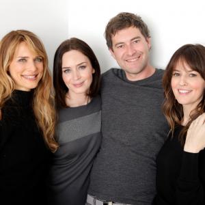 Mark Duplass, Lynn Shelton, Emily Blunt and Rosemarie DeWitt at event of Your Sister's Sister (2011)