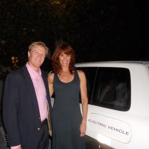 Scott with Alexandra Paul shortly after working on 