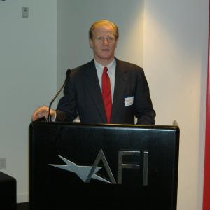 Speaking at AFI about an upcoming film The Blue Dress in which I was cast for the role of Michael Isikoff What a GREAT role in a witty script