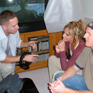 Megan Morris & I being directed by Director Marc Shapins on the set of 