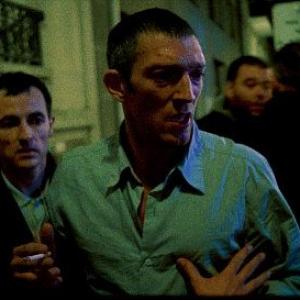 Albert Dupontel as Pierre and Vincent Cassel as Marcus in the Gaspar No film IRREVERSIBLE