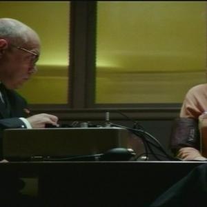 Tim Duquette as The MI6 Technician with Kelli Garner. Pan Am 