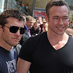 Kevin Durand Sam Worthington at Russell Crowes Walk of Fame ceremony