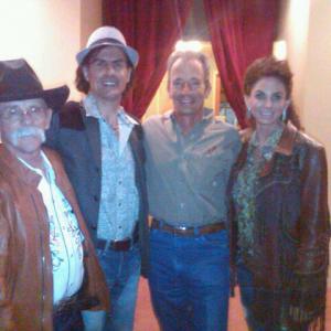 Producer John Eslinger country singer and son of Merle Haggard Marty Haggard stunt and model Bobbi Jeen actor writer director Philippe Durand