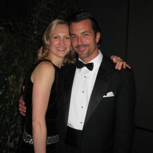 With his wife, ballet dancer Nicole Harlan, at L.A. Opera Gala during her performance in Orfeo.
