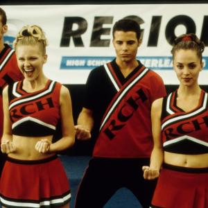 Still of Kirsten Dunst Eliza Dushku Huntley Ritter and Nathan West in Bring It On 2000