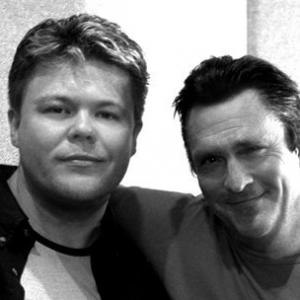 Scott Duthie and Michael Madsen pose for a publicity still