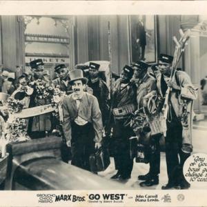 Groucho Marx and Al Duvall in Go West (1940)