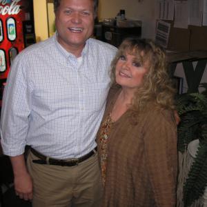 Jim with Sally Struthers backstage at HELLO DOLLY