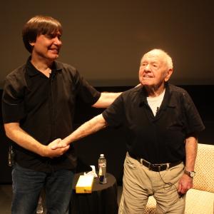 Mickey Rooney receives a thunderous and appreciative standing ovation, from his talk at Disney Feature Animation. 10-5-2012